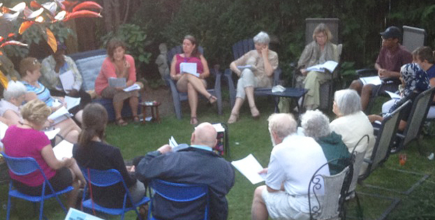 Carl taking part in the annual Rentals Committee potluck